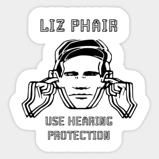 liz phair hearing protection Sticker